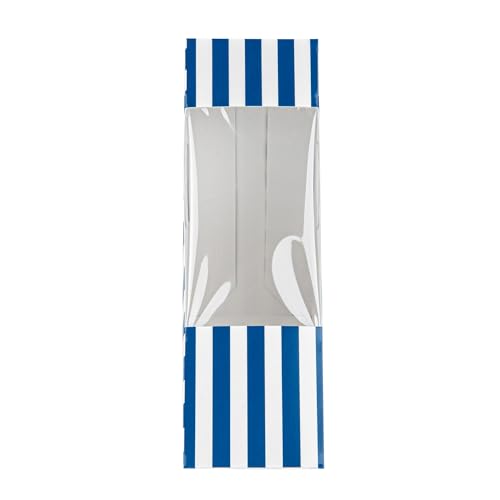 Restaurantware Cafe Vision 4.8 x 2.8 Inch Sandwich Paper Boxes 200 Medium Sandwich Wedge Boxes - With Window Disposable Kraft Paper Triangle Sandwich Containers Grease-Resistant Lining