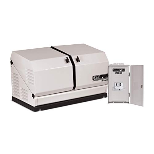 Champion Power Equipment 100177 8.5-kW Home Standby Generator with 50-Amp Outdoor-Rated Automatic Transfer Switch