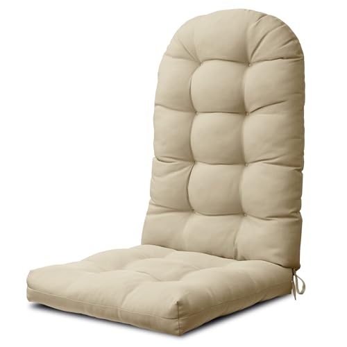 YEFU Adirondack Chair Cushion, Rocking Chair Cushions High Back, Thickened Patio Chair Pad for Indoor and Outdoor, 49x20x5 Inch, Beige