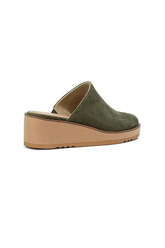 NYDJ Women's Edmond Suede Mule, Black, 10