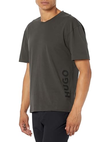 HUGO Vertical Logo Cotton Short-Sleeve T-Shirt