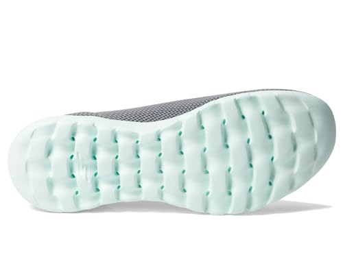 Skechers Women's GO Walk Joy-Sensational Day Sneaker, Gray/Mint, 10