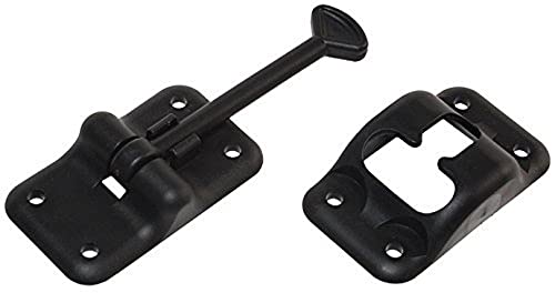 RV Designer E232, Plastic Door Holder, T Style, 3-1/2 inch, Black, Entry Door Hardware