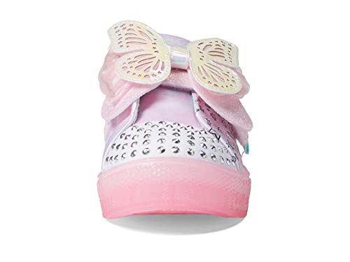 Skechers Girls Shuffle Brights Sneaker, Pink/Multi, 13.5 Little Kid