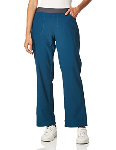 Carhartt womens Women's Flat Front Straight Leg Medical Scrubs Pants, Black, X-Large US