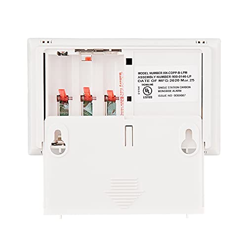 Kidde Carbon Monoxide Detector, AA Battery Powered CO Alarm with LEDs, Test-Reset Button, Low Battery Indicator, Portable