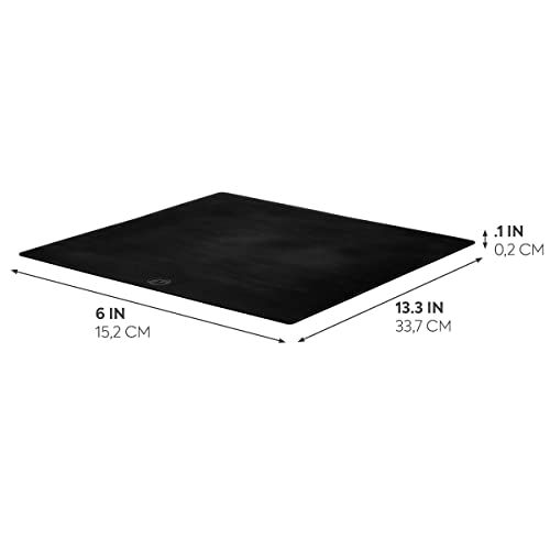 iDesign The Sarah Tanno Collection Heat-Resistant Silicone Mat for Cosmetic Drawer Organizers, Black