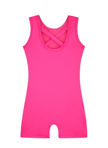 HOZIY Gymnastics Leotards for Girls With Scrunchies Pink Purple Blue Galaxy Milky Way Stars Cosmos 2t 3t Toddlers Dance Outfits Biketard
