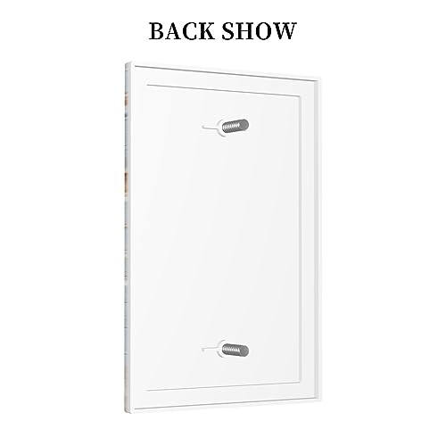 Xuejiaku Decorative Outlet Covers Beachy Starfish Seashell Blue Wood Board 4 Gang Wall Plate Quad Rocker Decora Light Switch Cover Plate Jumbo Electrical Faceplate GFCI for Barhroom Decor