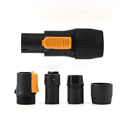 BESCOOS Toronce PowerCon True Waterproof Locking PowerCon 20A Outdoor Protection IP65 Chassis Connectors (SAC3FX_1 Pack)