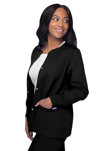 Sivvan Scrubs for Women - Front Snap Warm - Up Jacket - S8306 - Teal Blue - XS