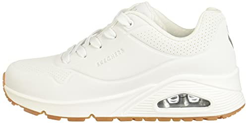 Skechers Women's Uno-Stand on Air Sneaker, Black/White, 9