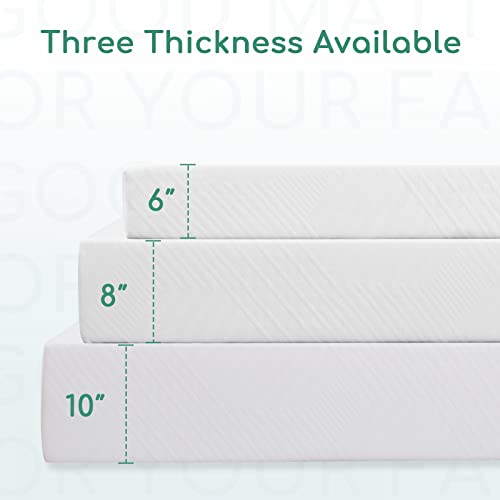 Queen Mattress 12 Inch, Memory Foam Queen Size Mattress Made in USA, Medium Firm Feel, Zoned Pressure Relief, Certified Safe Foams and Fabric, Mattress in A Box