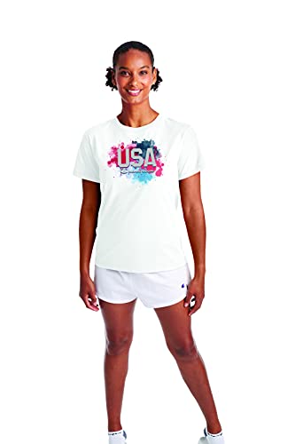 Champion Women's T-Shirt, Classic Cotton-Blend T-Shirt, Crewneck Tee, Jersey T-Shirt