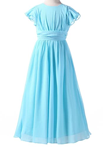 Happy Rose Flower Girl's Dress Prom Party Bridesmaid Dress Long Black 8
