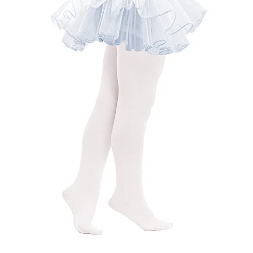 Ultra Soft Girls Tights Elastic Ballet Tights for Girls Breathable Dance Tights Opaque Footed Tights for Toddler Girls Stockings Thick Kids Tights Warm Toddler Stockings for Girls 3-6 Years Green