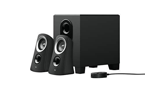Logitech Z313 Speaker System Bundle K400 Plus Wireless Touch TV Keyboard with Easy Media Control and Built-in Touchpad