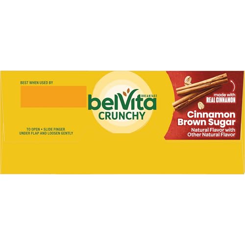 belVita Cinnamon Brown Sugar Breakfast Biscuits, 5 Packs (4 Biscuits Per Pack)