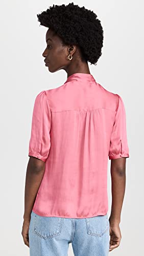 PAIGE Women's Esta Blouse Dusty Bubblegum, Dusty Bubblegum, Pink, XXS