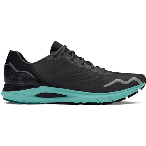 Under Armour Women's HOVR Sonic 6, (004) Black/Blue Granite/Bubble Peach, 9, US