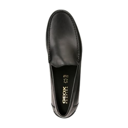 Geox Men's New Damon 2 Plain Vamp Loafer, Black, 6