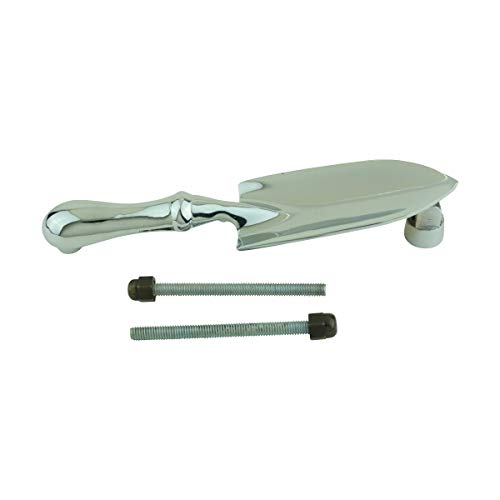 Renovators Supply Manufacturing Brass Door Knockers for Front Door 7 in. Trowel Style Chrome Plated Brass Door Knocker with Mounting Hardware