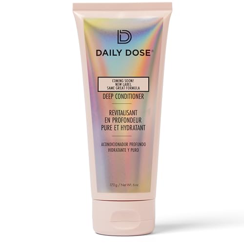 DAILY DOSE Deep Conditioner Hair Mask/Masque - Treatment for Dry, Damaged & Colored Treated Hair - Paraben Free, Phthalates Free, Vegan & Cruelty Free - for All Hair Types
