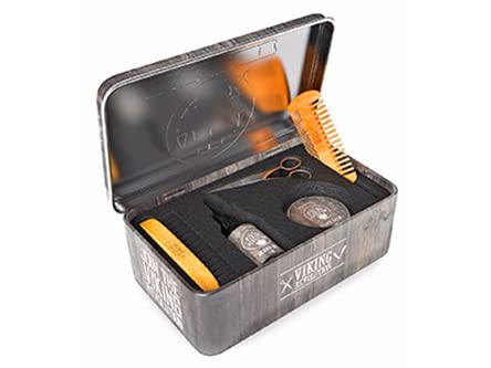 Viking Revolution - Ultimate Beard Kit - Beard Grooming Kit with Beard Brush, Beard Comb, Beard Balm, Beard Oil, Beard & Moustache Scissors - Gifts for Men