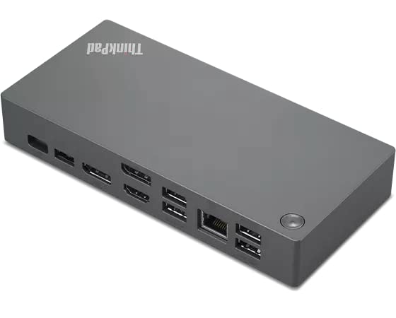 Lenovo ThinkPad Universal USB-C Dock V2-40B70090 with HDMI Cable and DP Cable