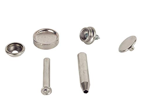 RV Designer A304, Window Covering Hardware, Snap Kit with Tools, Fabric to Wall, Six Fasteners