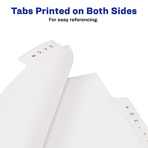 Avery A-Z Legal Exhibit Dividers for 3 Ring Binders, 25-Tab Set, Allstate Style, 1 Binder Divider Set (01700)