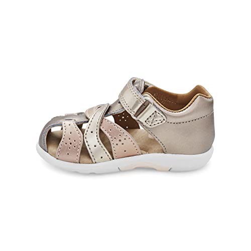 Stride Rite Kids SRTech Xena Sandal, Champagne, 6 US Unisex Toddler