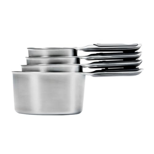 OXO Good Grips 4 Piece Stainless Steel Measuring Cups with Magnetic Snaps