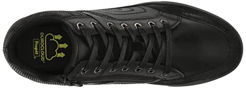 Propét Men's Kenton Mid-Cut Sneakers, All Black, 9.5 Medium US