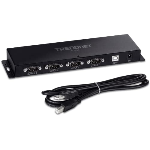 TRENDnet USB to Serial 9-Pin Converter Cable, Connect a RS-232 Serial Device to a USB 2.0 Port, Supports Windows & Mac, USB 1.1, USB 2.0, USB 3.0, 21 Inch Cable Length, Plug & Play, White, TU-S9