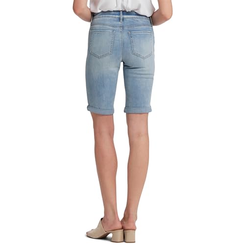 NYDJ womens Briella Roll Cuff Jean | Long Slimming Denim Shorts, Nevin, 0 US