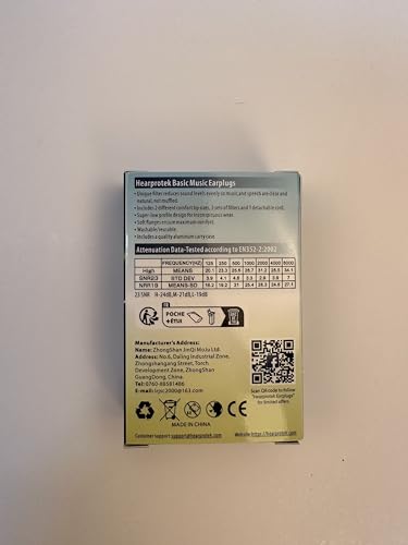 Hearprotek Concert Ear Plugs, 2Pairs Reusable high Fidelity Musician Ear Plugs for Concerts Loud Music-Noise Reduction Ear Protection earplugs for Rave,Festival,Music,Tinnitus Relief