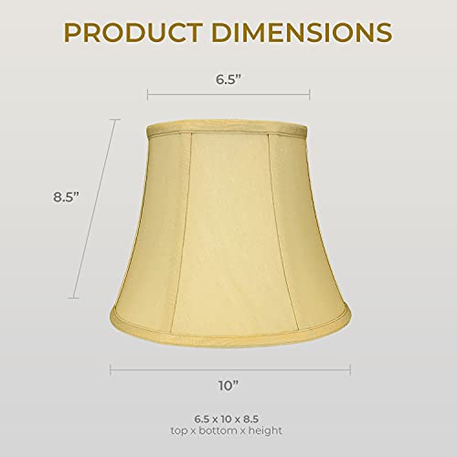 Royal Designs Modified Bell Lamp Shade, Linen Eggshell, 11 x 18 x 13.5