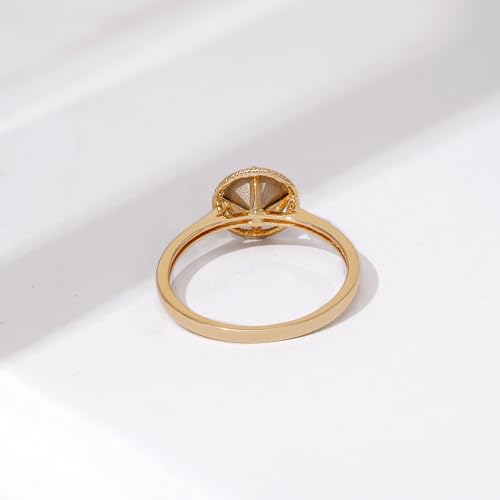Amazon Essentials 10k Gold Imported Infinite Elements Crystal February Birthstone Ring, Size 7 (previously Amazon Collection)