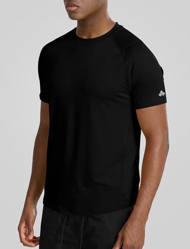 Athletic Shirts for Men Dry Fit Lightweight(Yellow,M)