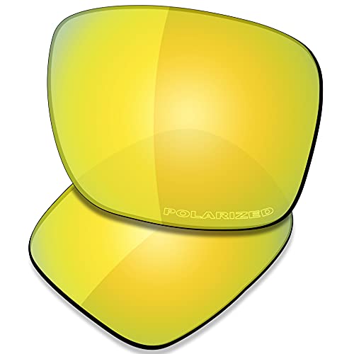 SAUCER Premium Replacement Lenses for Oakley Holbrook OO9102 Sunglasses High Definition - Fire Red Polarized