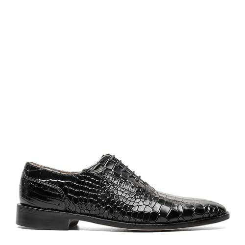 Stacy Adams Men's Riccardi Lace Up Oxford, Black, 11 Wide