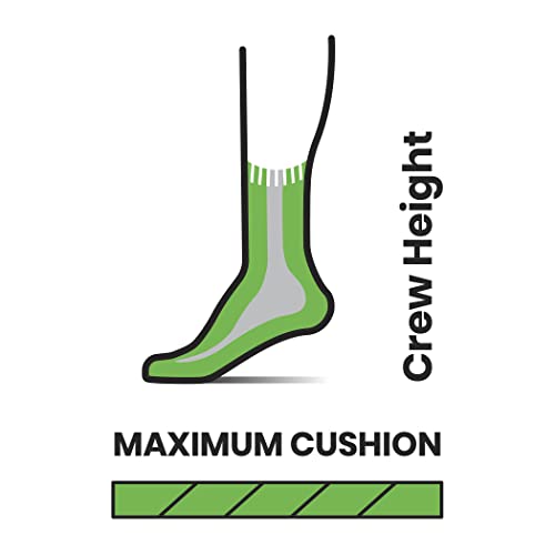 Smartwool SW013300003S Mountaineer Classic Edition Maximum Cushion Crew Socks Charcoal S