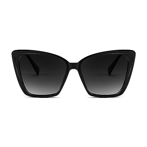 FEISEDY Trendy Polarized Women Sunglasses, Retro Womens Square Cat Eye Sun Glasses B4134