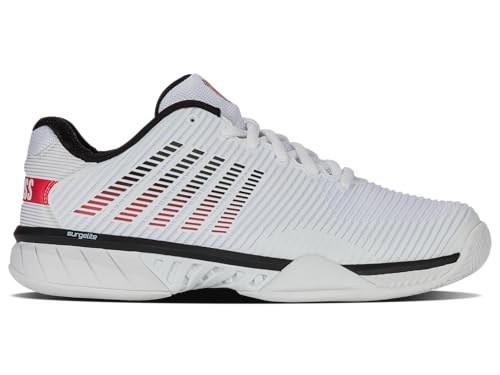 K-Swiss Men's Hypercourt Express 2 Tennis Shoe, Vaporous Gray/White/Peacoat, 9 W
