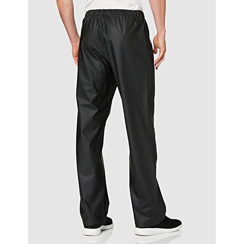 Helly Hansen Men's Moss Waterproof Windproof Rain Pant Bottoms, 990 Black, Small
