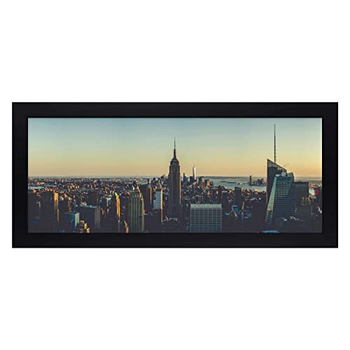 Golden State Art, 16x24 White Picture Frame Made of Solid Wood Picture Frame And Tempered Glass - Horizontal and Vertical for Wall Display, 1 Pack