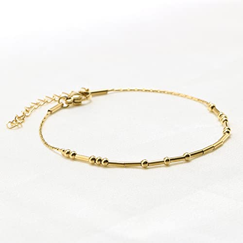 JoycuFF Blessed Morse Code Bracelets for Women Mother Daughter Friend Inspirational Motivational Encouragement Stianless Steel Jewelry Gifts Silver Bracelet