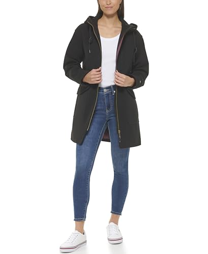 Tommy Hilfiger Women's Outerwear Wool Coat,BLACK,XXS