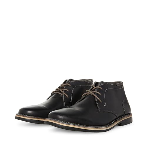 Steve Madden Men's Harken Chukka Boot, Black, 10 M US